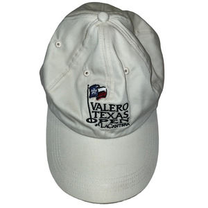 Valero Texas Open Golf Hat Cap White Strap Back‎ Adjustable Casual Baseball Mens